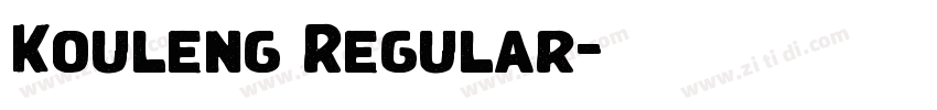 Kouleng Regular字体转换